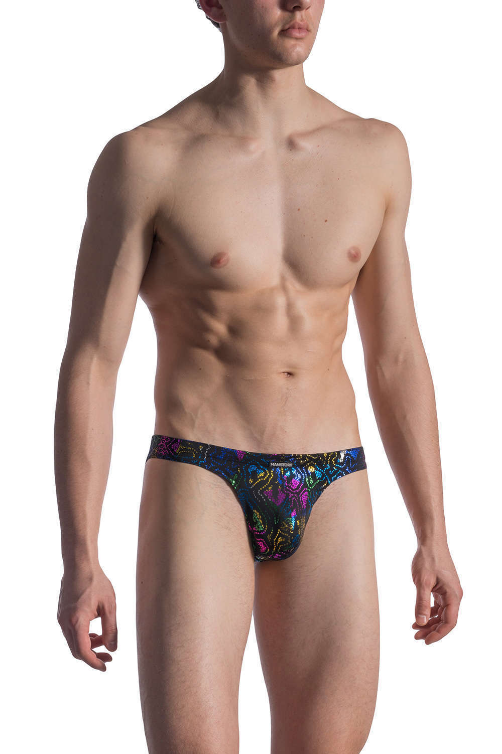 Bruno Banani Men's Flood Light Swim Mini Brief Bikini Slip Multicolour Striped 